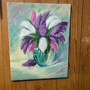 Flower oil painting